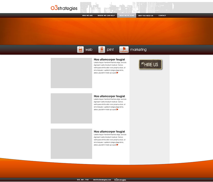 O3 Strategies Web Design 2008