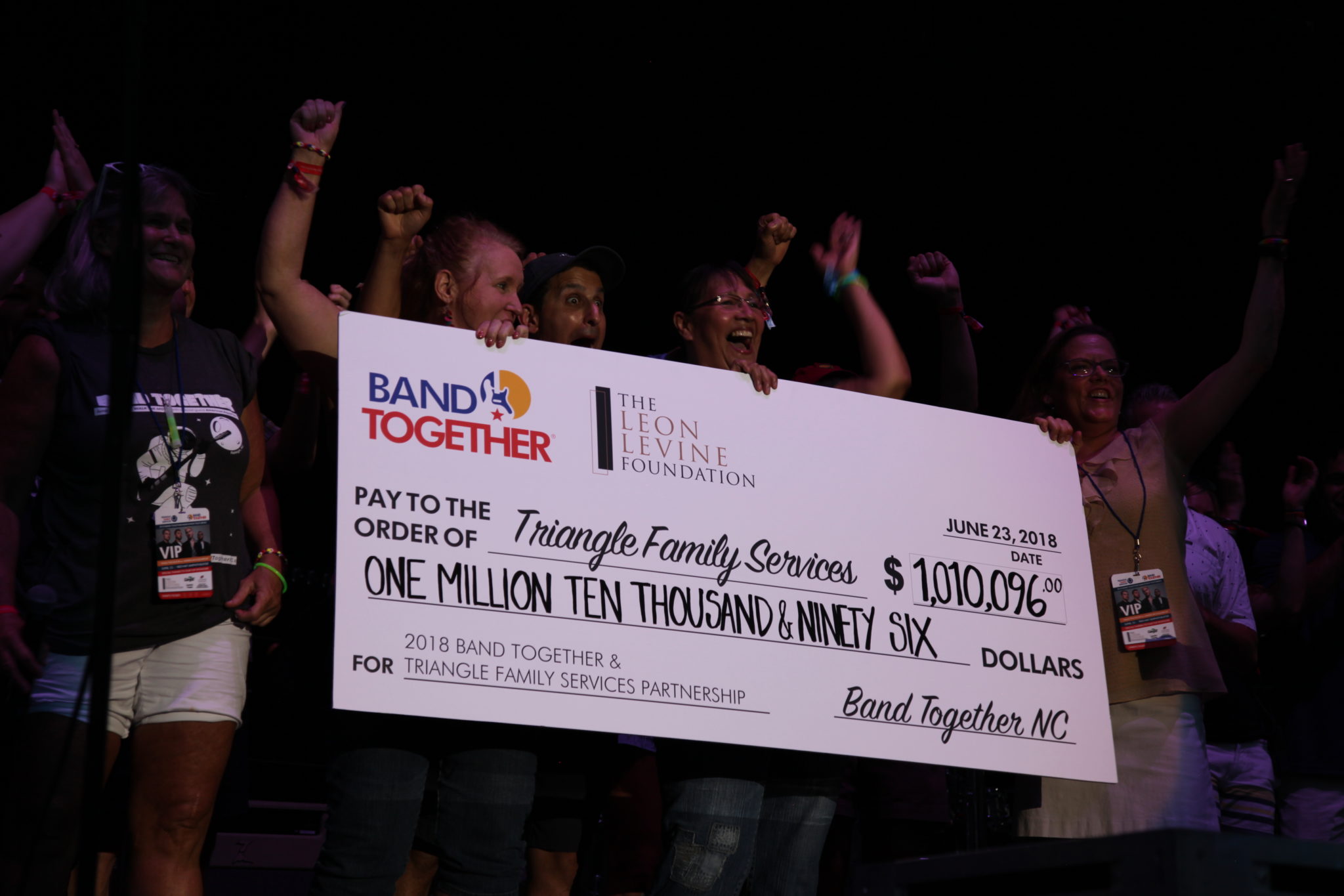 band together giant check