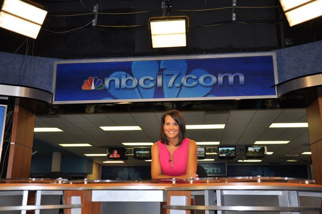 melanie sanders on set NBC