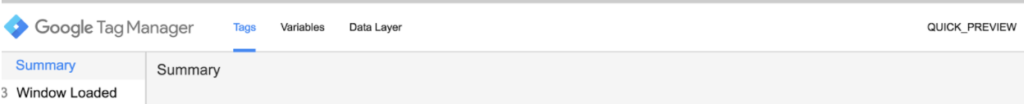 Google Tag Manager Quick Preview