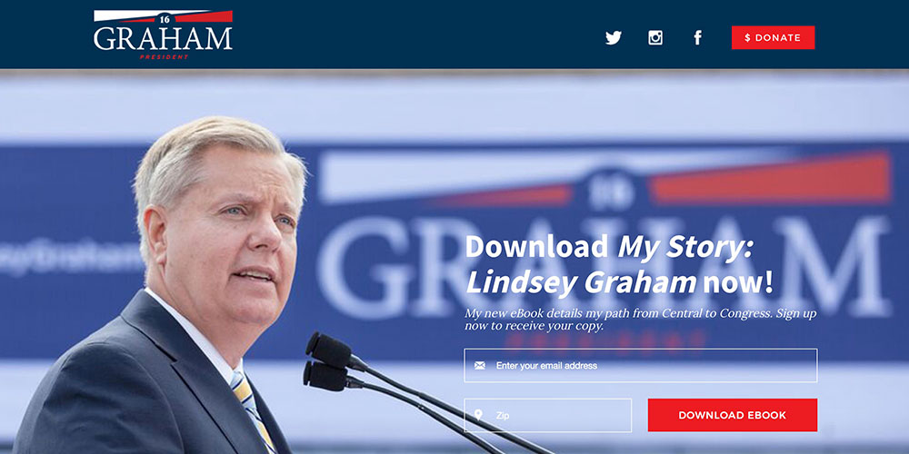 Lindsey Graham's Presidential Website 2016
