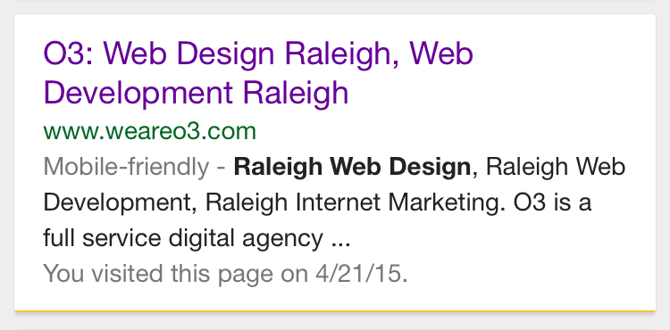 O3 Web Design Raleigh and Importance of Mobile-friendly for Google