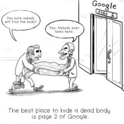 SEO joke Google page 2