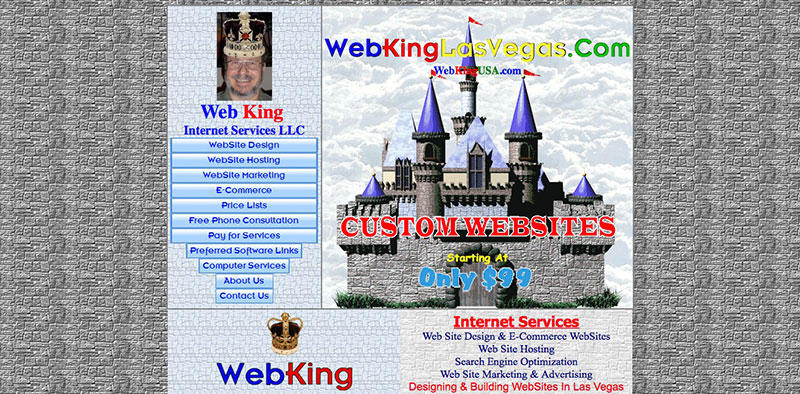 The Web King's Kingdom resides peacefully as an artifact of the late 1990s.